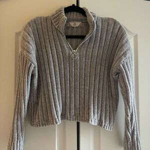 Pink Rose Soft Women’s  Half Zip Sweater